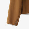 Women's Long-Sleeve Blazer with Double-Breasted Design