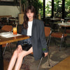 Women's Oversized Blazer with Notched Lapels