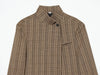 Women's Stand-Collar Blazer with Long Sleeves and Decorative Pockets in Four Colors
