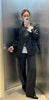 Women's Stand-Collar Blazer with Long Sleeves and Decorative Pockets in Four Colors