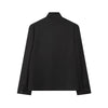 Women's Stand-Collar Blazer with Long Sleeves and Decorative Pockets in Four Colors