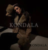 Women's KONDALA Fall Fur Collar Suede Blazer 's Elegant Buttons Slim Suit Autumn High Street Faux Fur Blazer