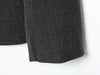 Women's Faux Wool Fitted Blazer Jacket with a Stand Collar in Dark Gray