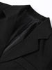 Women's Tailored V-Neck Blazer with a Three-Button Front in Gray or Black
