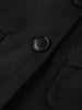 Women's Tailored V-Neck Blazer with a Three-Button Front in Gray or Black