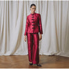 Women's Frog-Button Blazer with a Stand Collar and Long Sleeves in Seven Styles