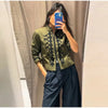 Women's Frog-Button Blazer with a Stand Collar and Long Sleeves in Seven Styles