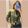 Women's Frog-Button Blazer with a Stand Collar and Long Sleeves in Seven Styles