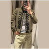 Women's Frog-Button Blazer with a Stand Collar and Long Sleeves in Seven Styles