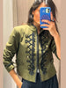 Women's Frog-Button Blazer with a Stand Collar and Long Sleeves in Seven Styles