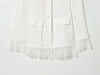 Women's Fitted Blazer with Lace Details and Long Sleeves in Black or White