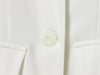 Women's Fitted Blazer with Lace Details and Long Sleeves in Black or White