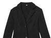 Women's Fitted Blazer with Lace Details and Long Sleeves in Black or White