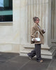 Women's Solid Lapel Blazer with Long Sleeves Pockets and a Single-Button Front