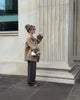Women's Solid Lapel Blazer with Long Sleeves Pockets and a Single-Button Front