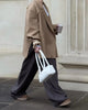 Women's Solid Lapel Blazer with Long Sleeves Pockets and a Single-Button Front