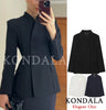 Women's KONDALA Elegant Blazer 's Commute Blazer Spring Fall Minimalist Office Party Basic Dinner Slim-Waist Blazer