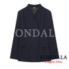 Women's KONDALA Elegant Blazer 's Commute Blazer Spring Fall Minimalist Office Party Basic Dinner Slim-Waist Blazer