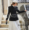 Women's KONDALA Elegant Blazer 's Commute Blazer Spring Fall Minimalist Office Party Basic Dinner Slim-Waist Blazer