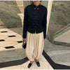 Women's Cropped Napoleon Blazer with Frog Closures and Patchwork Panels