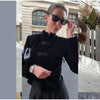 Women's Black Velvet Slim-Fit Blazer with a Mandarin Collar and Frog-Button Detail