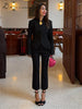Women's Mermaid Hem Blazer 's Single Breasted Full Sleeve Slim Spring Elegant Commute Streetwear