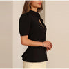 Women's Mermaid Hem Blazer 's Single Breasted Full Sleeve Slim Spring Elegant Commute Streetwear