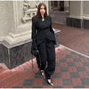 Women's Mermaid Hem Blazer 's Single Breasted Full Sleeve Slim Spring Elegant Commute Streetwear