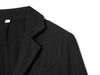 Women's Black Single-Breasted Blazer with a Lace-Trim Hem