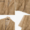Women's ZANZEA Lace Blazer Summer Spring 3 4 Sleeve Blazer OL Work Tops See-through Blazer Oversize Party Suits
