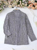 Women's Sequin Blazer with a Shimmering Finish and Long Sleeves