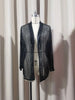 Women's Sequin Blazer with a Shimmering Finish and Long Sleeves