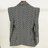Women's Blazer with Single-Button Closure