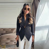 Women's Elegant Waist Cinching Blazer White V-neck Single Bresated Buttons Slim Suit Street Outwear