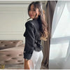 Women's Elegant Waist Cinching Blazer White V-neck Single Bresated Buttons Slim Suit Street Outwear