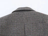 Women's Vintage Asymmetrical Blazer with a Houndstooth Pattern and Notched Lapels