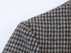 Women's Vintage Asymmetrical Blazer with a Houndstooth Pattern and Notched Lapels