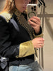 Women's Cropped Military-Style Blazer with Cord Braid Trim and Gold Buttons