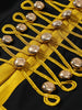 Women's Cropped Military-Style Blazer with Cord Braid Trim and Gold Buttons