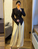 Women's V-Neck Blazer with a Pleated Waist and Lace-Up Detail in Multiple Colors