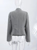 Women's Cropped Napoleon Blazer with a Stand Collar and Pleated Panels