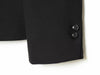 Women's Black Stand-Collar Blazer with a Button Front and Long Sleeves