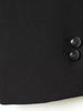 Women's Black Stand-Collar Blazer with a Button Front and Long Sleeves