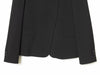Women's Black Stand-Collar Blazer with a Button Front and Long Sleeves