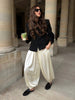 Women's Black Blazer with Chinese-Style Button Details