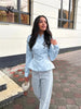 Women's SINGREINY Jacquard Senior Blazer Autumn Stand Neck Full Sleeve Single Breast French Retro Office Slim Outerwear