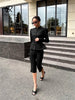 Women's SINGREINY Jacquard Senior Blazer Autumn Stand Neck Full Sleeve Single Breast French Retro Office Slim Outerwear
