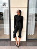 Women's SINGREINY Jacquard Senior Blazer Autumn Stand Neck Full Sleeve Single Breast French Retro Office Slim Outerwear