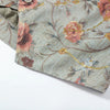 Women's Floral-Jacquard Cropped Blazer with a Mandarin Collar and Patch Pockets