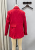 Women's Oversized Single-Button Blazer with Notched Lapels in Six Color Styles